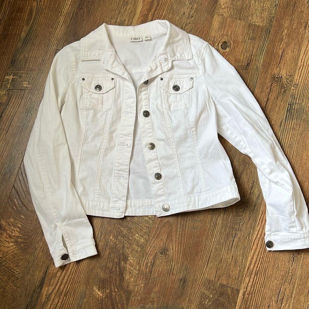 White denim jacket